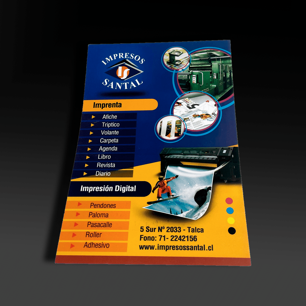 Flyers impresas por Impresos Santal